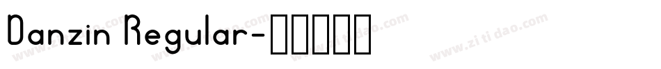 Danzin Regular字体转换